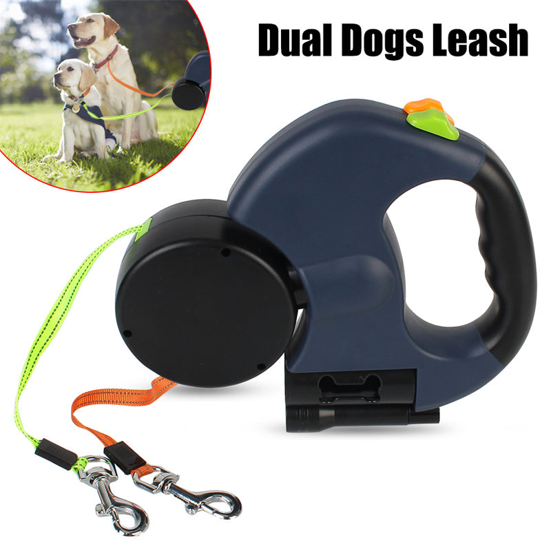 Retractable Dog Leash with LED Lights – Safe Night Walks for Dogs