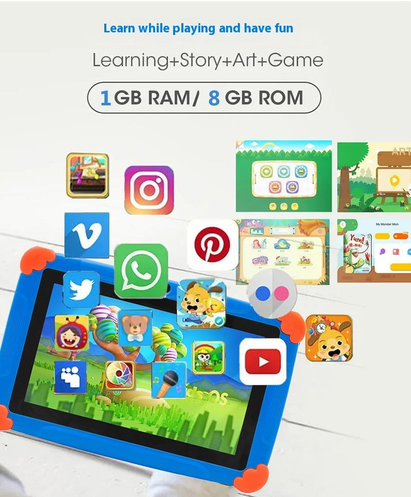 Kids Educational Tablet – 7-Inch 18GB Learning Computer for Children Ages 3–10