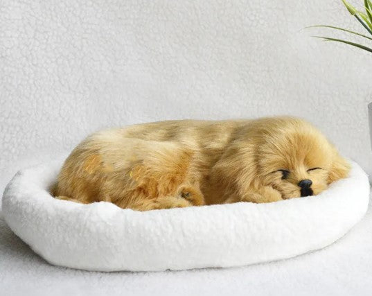Lifelike Plush Dog Toy – Simulation Fur Animal