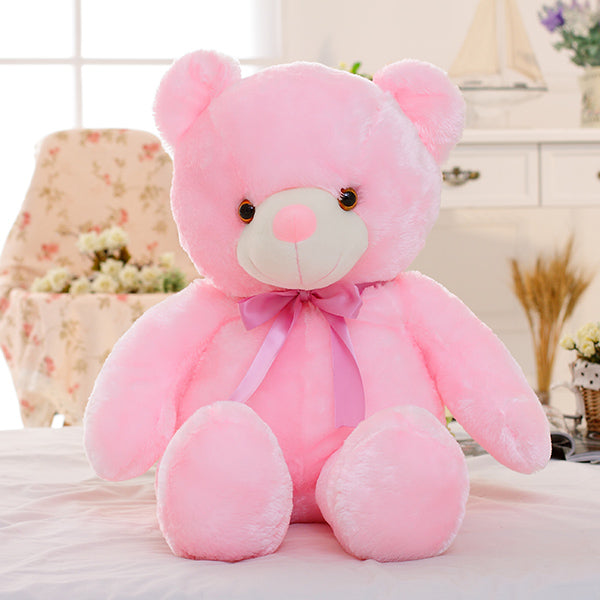 LED Light-Up Teddy Bear Plush Toy – Color-Changing Glow Bear for Kids