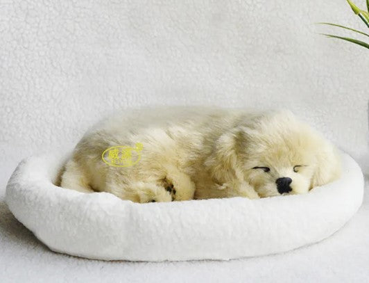 Lifelike Plush Dog Toy – Simulation Fur Animal