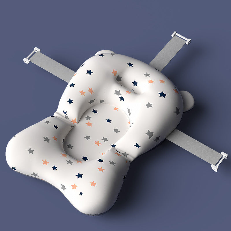 Baby seat with star pattern on a dark blue background
