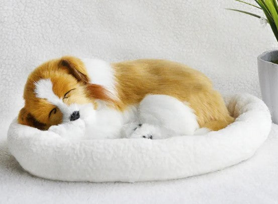 Lifelike Plush Dog Toy – Simulation Fur Animal